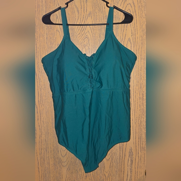 torrid Other - Torrid Lace Up Plunge One Piece Swimsuit